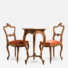 Baroque Revival Seating Set with Tea Table Austria circa 1870 - 3471611