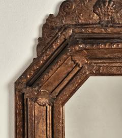 Baroque Style 19th Century Dutch Copper Repouss Mirror - 3562749