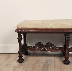 Baroque Style Carved Oak Long Bench France circa 1900 - 3222888