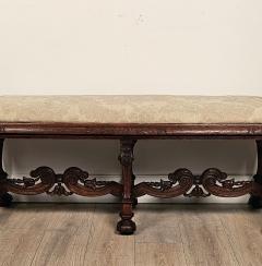 Baroque Style Carved Oak Long Bench France circa 1900 - 3222889