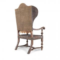 Baroque Wingback Covered in Antique Leather - 3115194