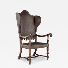 Baroque Wingback Covered in Antique Leather - 3118603