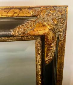 Baroque style Ebony Wall Mirror with Tortoise Gilt Design Frame - 2971162