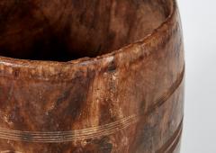 Barrel Carved from Solid Wood Block - 4462182