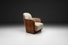 Barrel Shaped Art Deco Armchair Europe ca 1930s - 4784971