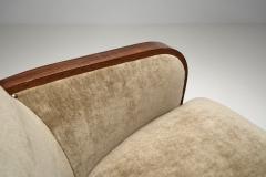 Barrel Shaped Art Deco Armchair Europe ca 1930s - 4784980