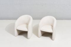 Barrell Back Dining Chairs in White Boucle 1980 - 2314739