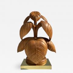 Bartolozzi Maioli Bartolozzi Maioli Rhubarb Leaf Sculpture Lamp by Bartolozzi Maioli - 1547173