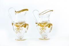 Barware Tableware Crystal Gold Pair Pitchers - 1823917