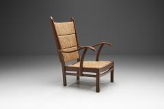 Bas Van Pelt Bas van Pelt Oak and Rush Armchair The Netherlands 1940s - 2553377