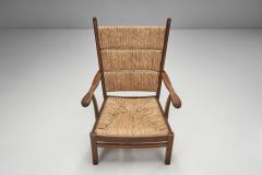 Bas Van Pelt Bas van Pelt Oak and Rush Armchair The Netherlands 1940s - 2553379