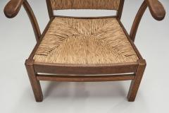 Bas Van Pelt Bas van Pelt Oak and Rush Armchair The Netherlands 1940s - 2553380