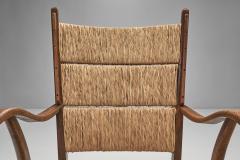 Bas Van Pelt Bas van Pelt Oak and Rush Armchair The Netherlands 1940s - 2553381