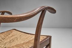 Bas Van Pelt Bas van Pelt Oak and Rush Armchair The Netherlands 1940s - 2553383