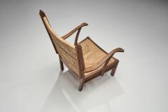 Bas Van Pelt Bas van Pelt Oak and Rush Armchair The Netherlands 1940s - 2553384