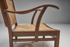 Bas Van Pelt Bas van Pelt Oak and Rush Armchair The Netherlands 1940s - 2553385