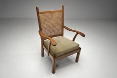 Bas Van Pelt Cane Back Armchair by Bas van Pelt Attr The Netherlands 1940s - 4604054