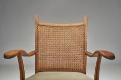 Bas Van Pelt Cane Back Armchair by Bas van Pelt Attr The Netherlands 1940s - 4604060