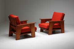 Bas Van Pelt Dutch Oakwood Lounge Seating set by Bas Van Pelt 1940s - 1982539