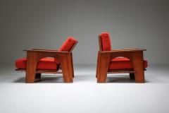 Bas Van Pelt Dutch Oakwood Lounge Seating set by Bas Van Pelt 1940s - 1982540