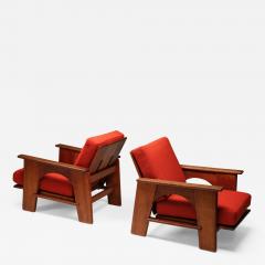 Bas Van Pelt Dutch Oakwood Lounge Seating set by Bas Van Pelt 1940s - 1985807