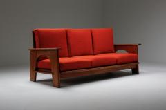 Bas Van Pelt Dutch Oakwood Modernist Lounge Sofa by Bas Van Pelt 1940s - 1982549