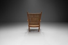 Bas Van Pelt Oak and Rush Armchair by Bas van Pelt The Netherlands 1940s - 2553435