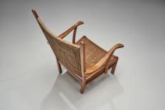 Bas Van Pelt Oak and Rush Armchair by Bas van Pelt The Netherlands 1940s - 2553443