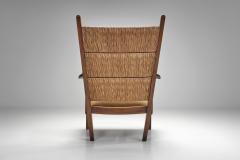 Bas Van Pelt Pair of Dutch Wicker High Back Armchairs by Bas van Pelt The Netherlands 1940s - 4740024