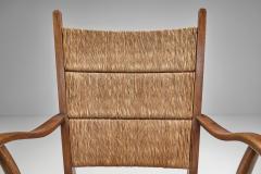 Bas Van Pelt Pair of Dutch Wicker High Back Armchairs by Bas van Pelt The Netherlands 1940s - 4740026