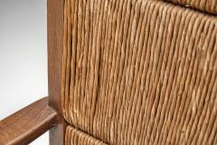 Bas Van Pelt Pair of Dutch Wicker High Back Armchairs by Bas van Pelt The Netherlands 1940s - 4740027