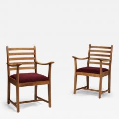 Bas Van Pelt Pair of Haagse School Armchairs by Bas Van Pelt The Netherlands ca 1930s - 4421031