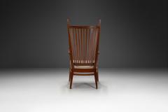 Bas Van Pelt Wooden Armchair with Upholstered Seat by Bas van Pelt The Netherlands 1940s - 3995625