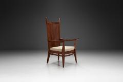Bas Van Pelt Wooden Armchair with Upholstered Seat by Bas van Pelt The Netherlands 1940s - 3995626