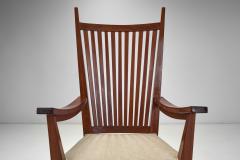 Bas Van Pelt Wooden Armchair with Upholstered Seat by Bas van Pelt The Netherlands 1940s - 3995628