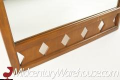 Basic Witz Mid Century Walnut Mirror - 2355657