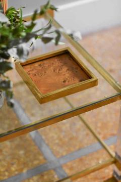 Basket tray in brass and briar - 3357750