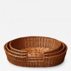 Basketweave Oval Pet Bed - 2680128