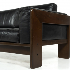 Bastiano Sofa by Tobia Scarpa for Knoll leather and Wood Italy 1962 - 4371312