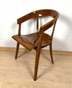 Bauhaus Armchair by Rockhausen Polished Wood Germany circa 1930 - 2403181