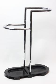 Bauhaus Chrome and Cast Iron Umbrella Stand Germany - 2239120