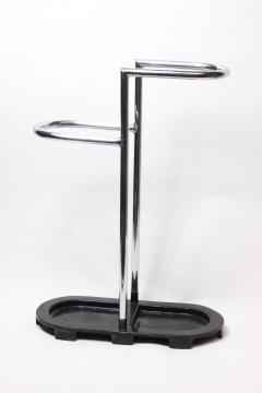 Bauhaus Chrome and Cast Iron Umbrella Stand Germany - 2239121