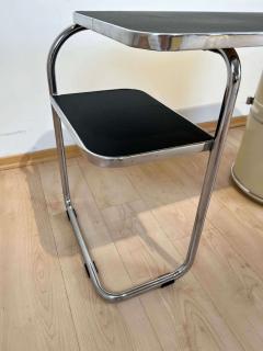 Bauhaus Desk and Stool by Mauser Cream white and Steeltubes Germany circa 1940 - 2737132