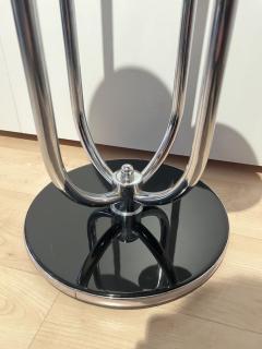 Bauhaus Etagere by J Halabala Black Lacquer and Chrome Czechia circa 1930 - 4036191