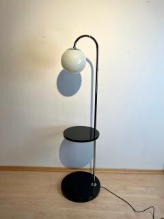 Bauhaus Floor Lamp Nickel Plated and Black Lacquer Germany circa 1930 - 2404986