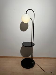 Bauhaus Floor Lamp Nickel Plated and Black Lacquer Germany circa 1930 - 2404987