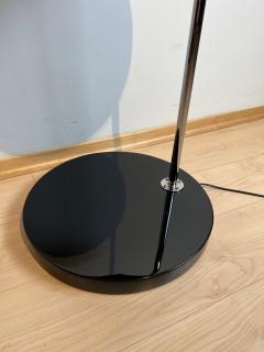 Bauhaus Floor Lamp Nickel Plated and Black Lacquer Germany circa 1930 - 2404991