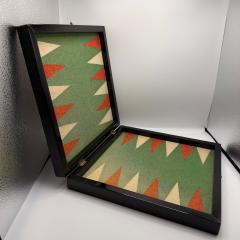 Bauhaus Games Box Chess Nine Mens Morris and Backgammon Germany circa 1920 - 4647789
