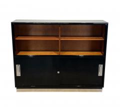 Bauhaus Office Cabinet Black Lacquer Mahogany Germany circa 1930 - 3401549