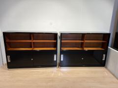 Bauhaus Office Cabinet Black Lacquer Mahogany Germany circa 1930 - 3401559